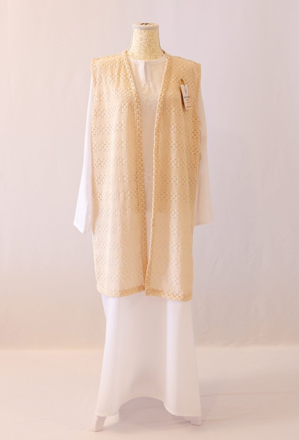 Cotton Net Knee Length Shrugs (Herringbone)