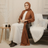 Modest fashion, hijab styling, elegant abaya, women’s fashion, Umeed Designs.