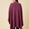 Elegant purple wrap shawl for women, stylish and warm.