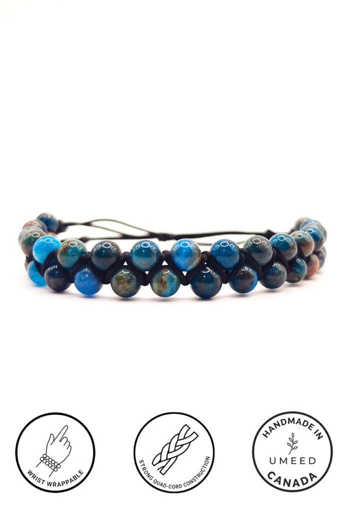 Colorful handmade beaded bracelet by Umeed Designs, crafted in Canada.