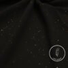 Black fabric with gold specks and light weight label from Umeed Designs.