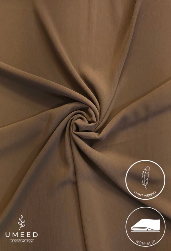 Lightweight, non-slip beige fabric for clothing or upholstery from Umeed Designs.