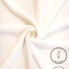 Soft white fabric with a smooth texture, ideal for upholstery and home decor.